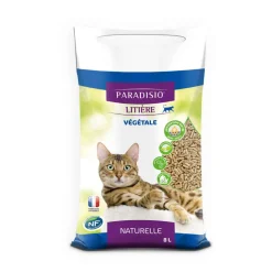 PARADISIO - Litière végétale pour chat - 8 litres