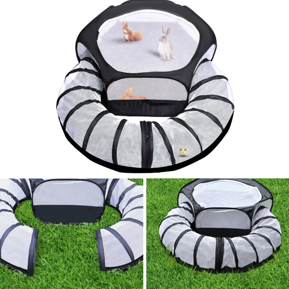 Parc pliable pour animaux de compagnie mcboson tente de jeu pour petits animaux