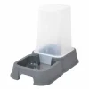 PARIS PRIX - Distributeur d'eau & croquettes "chat" 3,5l gris