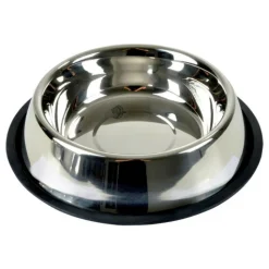 PARIS PRIX - Gamelle antidérapante chien & chat "inox" 25cm argent