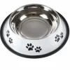 PARIS PRIX - Gamelle antidérapante chien & chat "pattes" 25cm blanc