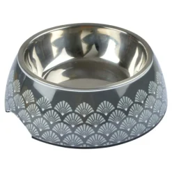 PARIS PRIX - Gamelle pour chien & chat "new art" 17cm anthracite