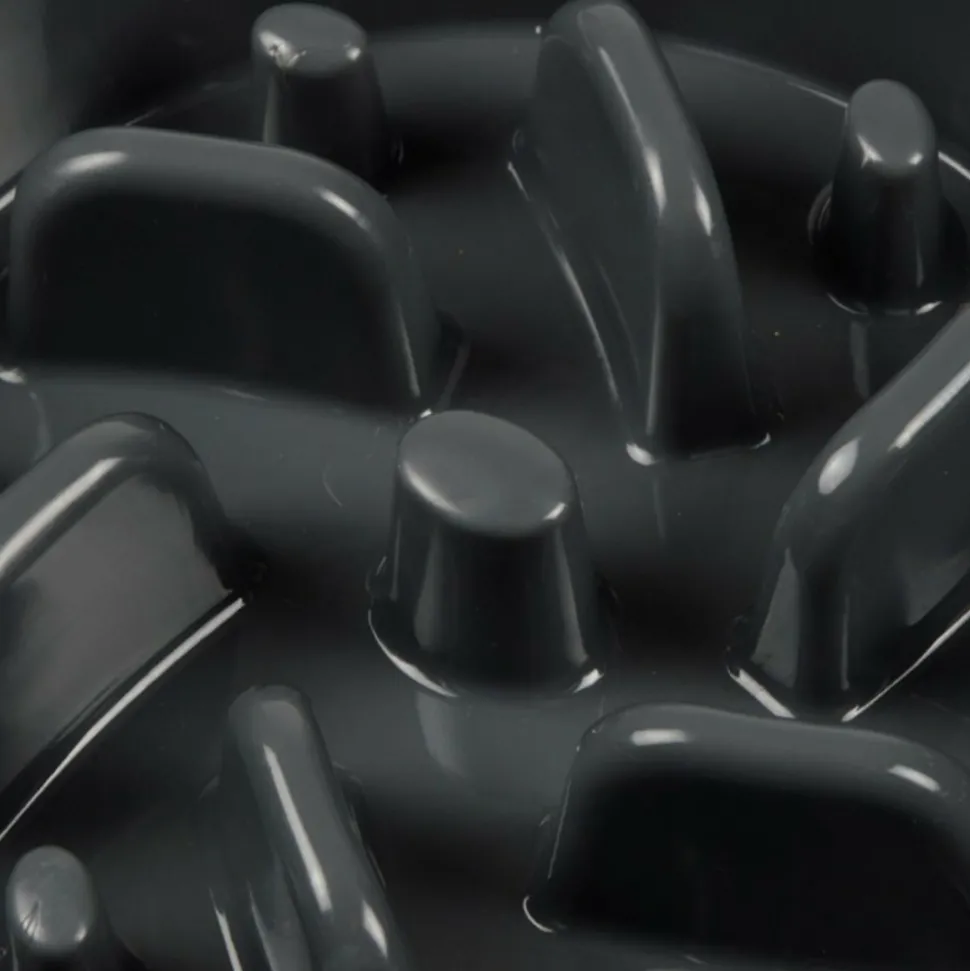 PARIS PRIX - Gamelle pour chien & chat "anti-glouton" 19cm anthracite