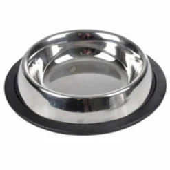 PARIS PRIX - Gamelle pour chien & chat "antidérapante" 15cm argent