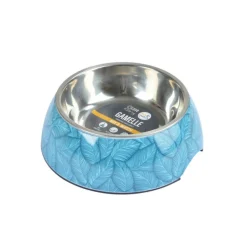 PARIS PRIX - Gamelle pour chien & chat "everplant" 17cm bleu