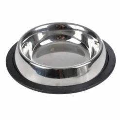 PARIS PRIX - Gamelle pour chien & chat "antidérapante" 21cm argent