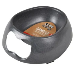 PARIS PRIX - Gamelle pour chien & chat "bambou" 16cm anthracite