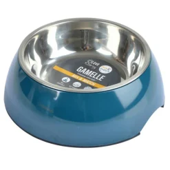 PARIS PRIX - Gamelle pour chien & chat "bol inox" 14cm emeraude