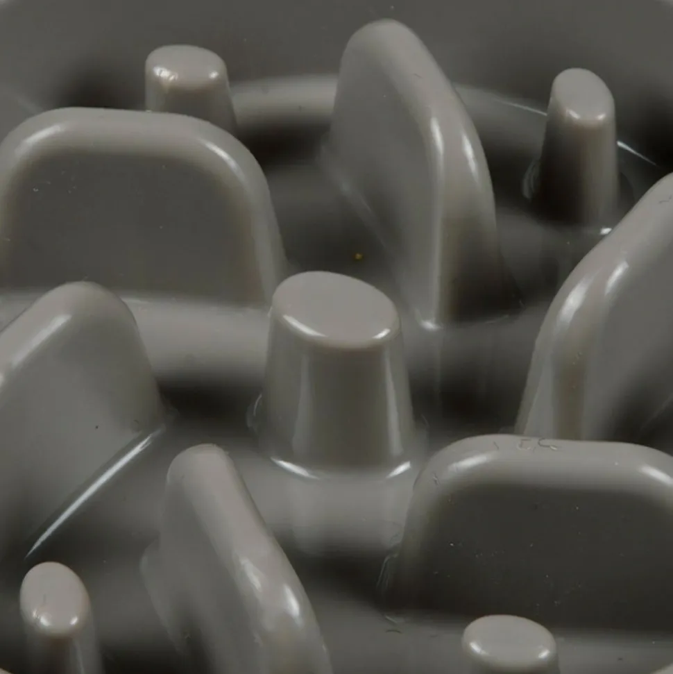 PARIS PRIX - Gamelle pour chien & chat "anti-glouton" 19cm taupe