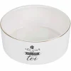 PARIS PRIX - Gamelle pour chien & chat "la belle vie" 16cm blanc