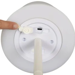 PARIS PRIX - Lampe à poser extérieur "rechargeable" 40cm blanc