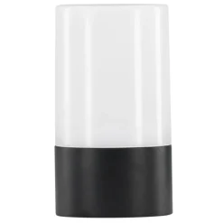 PARIS PRIX - Lampe à poser d'extérieur led "tubu" 18cm noir