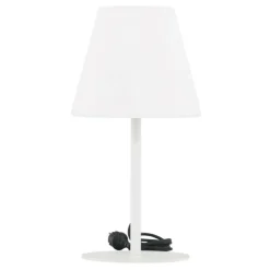 PARIS PRIX - Lampe à poser d'extérieur "moris" 52cm blanc