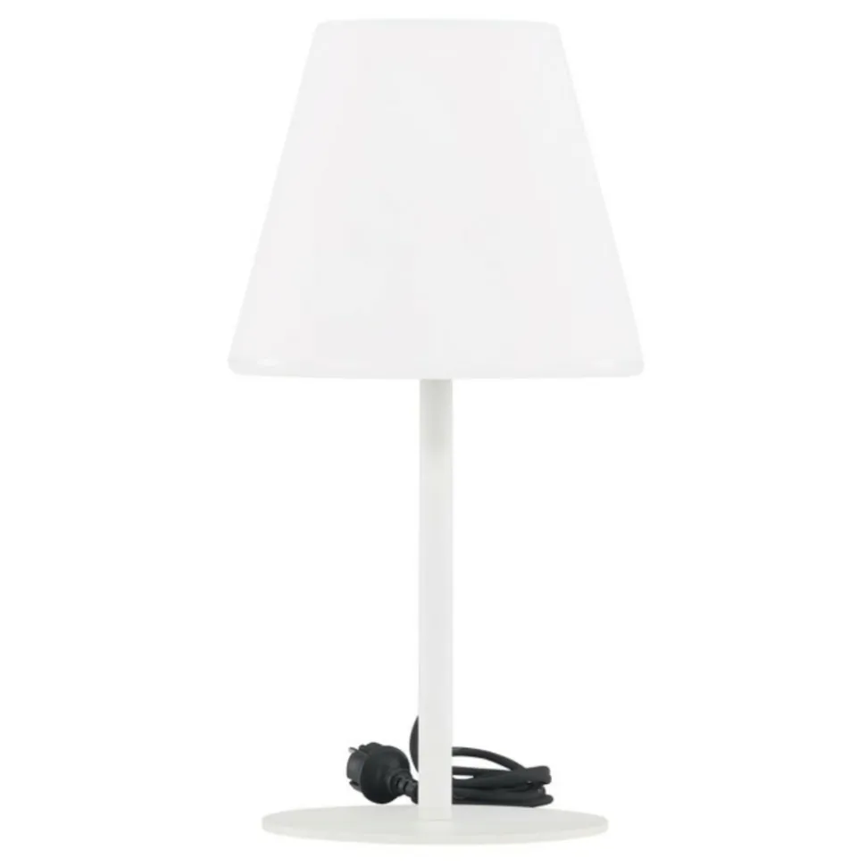 PARIS PRIX - Lampe à poser d'extérieur "moris" 52cm blanc