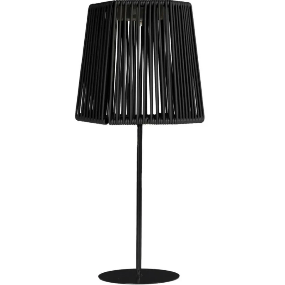 PARIS PRIX - Lampe à poser extérieur solaire "carmine" 40cm noir