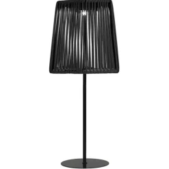 PARIS PRIX - Lampe à poser extérieur solaire "carmine" 40cm noir