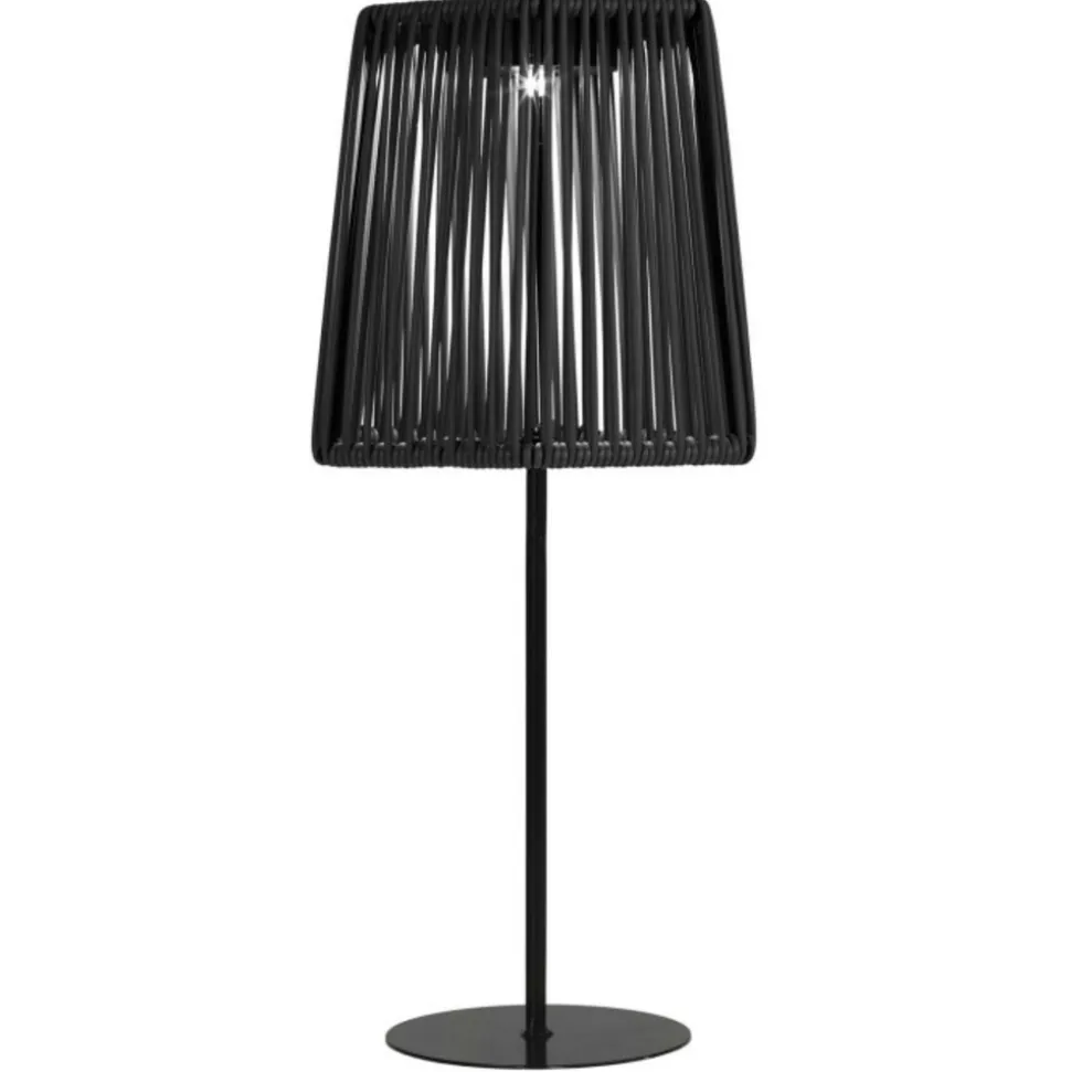 PARIS PRIX - Lampe à poser extérieur solaire "carmine" 40cm noir