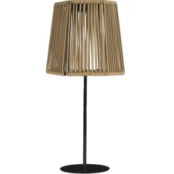 PARIS PRIX - Lampe à poser extérieur solaire "carmine" 40cm beige