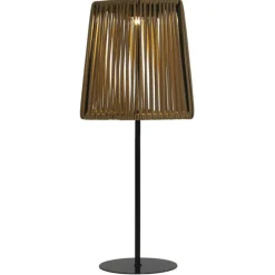 PARIS PRIX - Lampe à poser extérieur solaire "carmine" 40cm beige