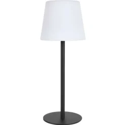 PARIS PRIX - Lampe à poser extérieur "rechargeable" 40cm noir