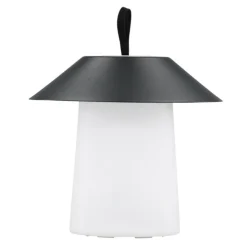 PARIS PRIX - Lampe à poser d'extérieur led "rubu" 26cm noir