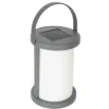 PARIS PRIX - Lampe solaire extérieur "clara" 18cm gris
