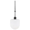 PARIS PRIX - Lampe suspension d'extérieur à led "colie" 21cm noir