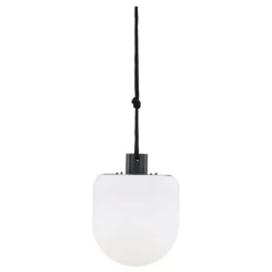 PARIS PRIX - Lampe suspension d'extérieur à led "colie" 21cm noir