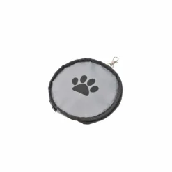 PARIS PRIX - Lot de 2 gamelles chien & chat "voyage" 14cm gris