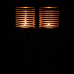 PARIS PRIX - Lot de 2 photophores sur pied 