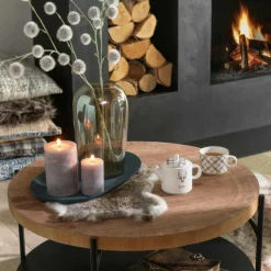 PARIS PRIX - Lot de 2 plateaux en métal 