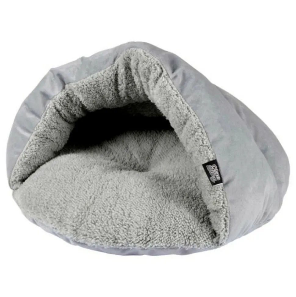 PARIS PRIX - Niche chausson pour chat "sweet cat" 45cm gris clair