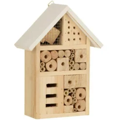 PARIS PRIX - Nichoir à insectes déco "pin" 25cm naturel