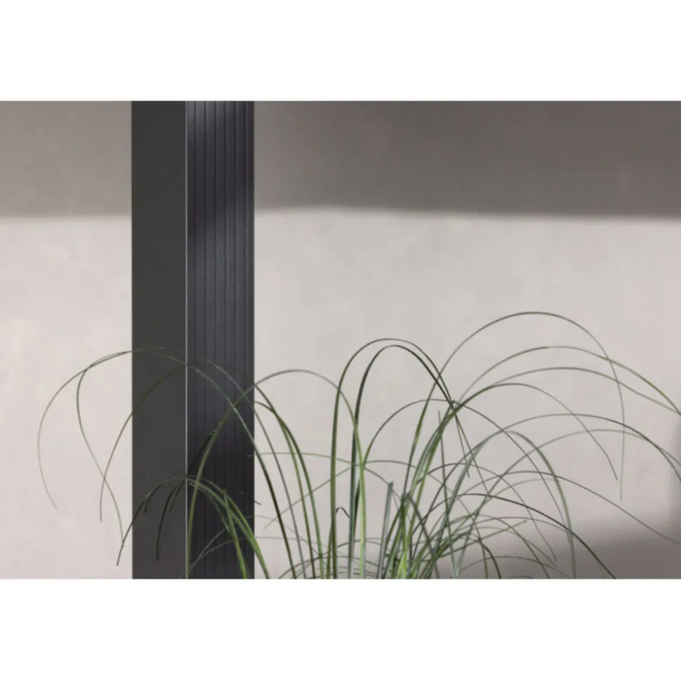 PARIS PRIX - Pergola avec toit "lazio" 295cm gris foncé