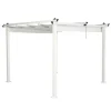 PARIS PRIX - Pergola avec toit "lazio" 295cm blanc