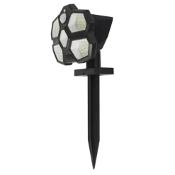 PARIS PRIX - Projecteur extérieur solaire "mouvement" 13cm noir