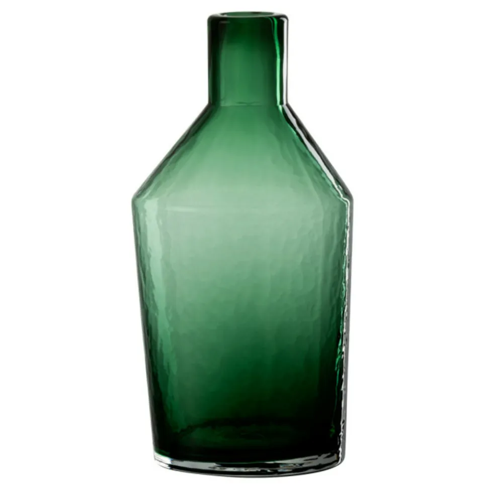 PARIS PRIX - Vase bouteille en verre "sigma" 28cm vert