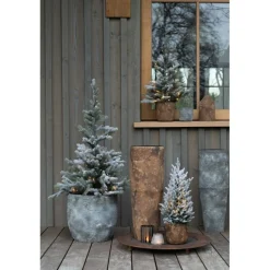 PARIS PRIX - Vase cylindrique en métal 