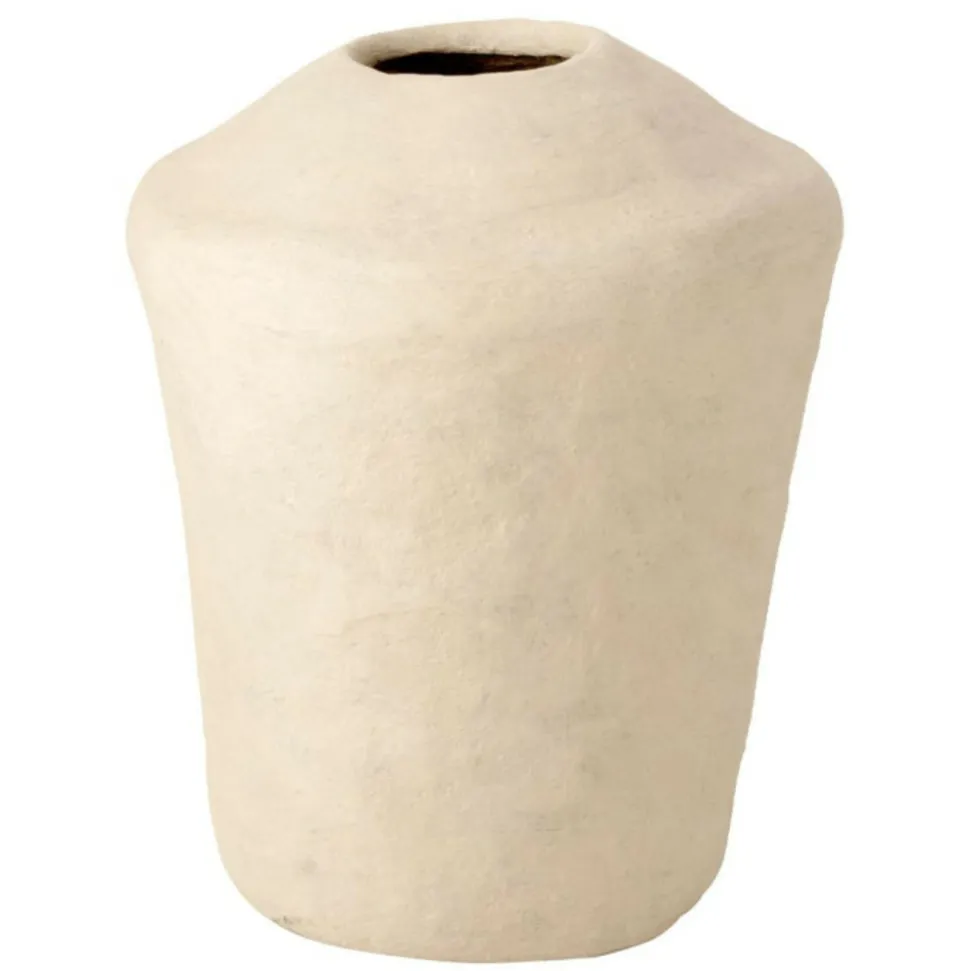 PARIS PRIX - Vase design "chad" 63cm blanc