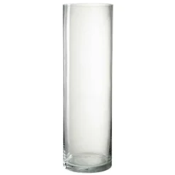 PARIS PRIX - Vase design en verre "vola" 50cm transparent