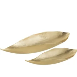 PARIS PRIX - Vide-poche design feuille "john" 34cm or