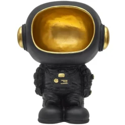 PARIS PRIX - Vide-poche statue "astronaute" 28cm noir
