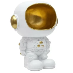 PARIS PRIX - Vide-poche statue "astronaute" 28cm blanc
