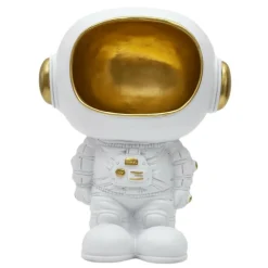 PARIS PRIX - Vide-poche statue "astronaute" 28cm blanc