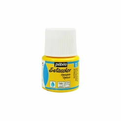 PÉBÉO - Peinture textile setacolor opaque - jaune - 45 ml
