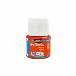 PÉBÉO - Peinture textile setacolor opaque - orange - 45 ml