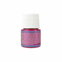 PÉBÉO - Peinture textile setacolor opaque effet métallique - rouge orient - 45 ml