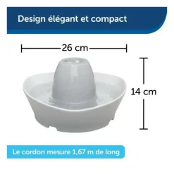 PETSAFE - Streamside fontaine ceramique 1.8l