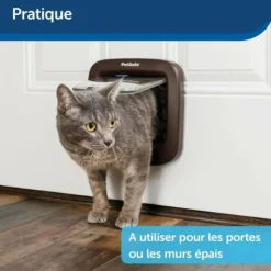PETSAFE - Tunnel d'extension pour porte - petsafe - microship - brun