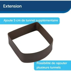 PETSAFE - Tunnel d'extension pour porte - petsafe - microship - brun